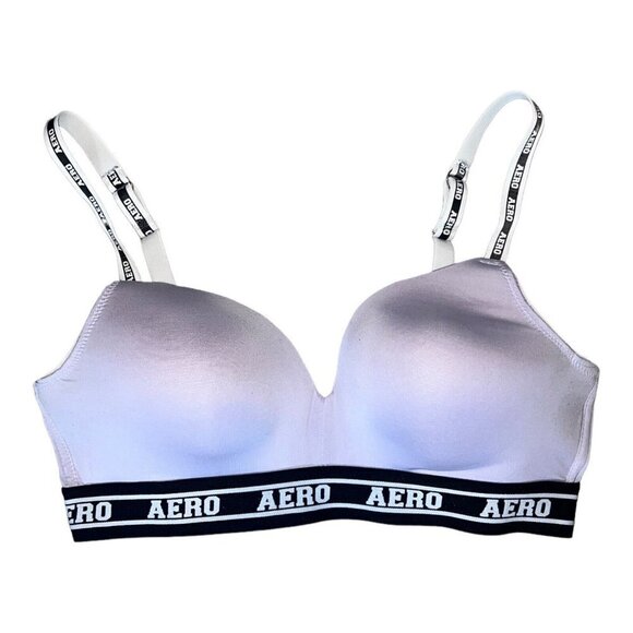 Aeropostale Aero Wireless Bras Logo Elastic Underbust Convertible 38C - Picture 1 of 8